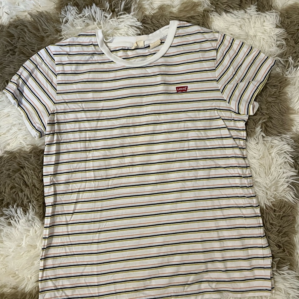 Levi's Multicolor Striped Tee size m